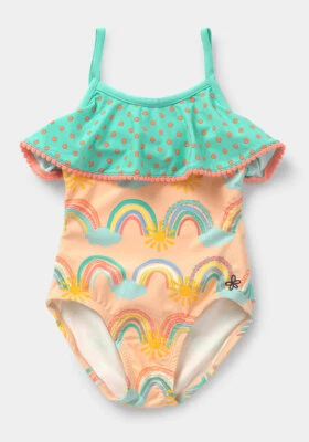NWT Girls Matilda Jane Dream Chasers Rainbow Groove Swimsuit Size 14 NEW - Image 1 of 4