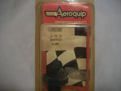PRODUCTOS AEROQUIP PERFORMANCE FCM2182, -4 A -5 LLAMARADA INVERTIDA MACHO A MACHO Foto 1 de 3