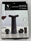 VINAU Wine Aerator & Vacuum Pump Boxed Set, 2 Stoppers, NEW NIB