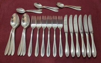WMF Innsbruck Menübesteck 24 teilig für 6 Personen 90 er Silberauflage top  - Bild 1 von 4