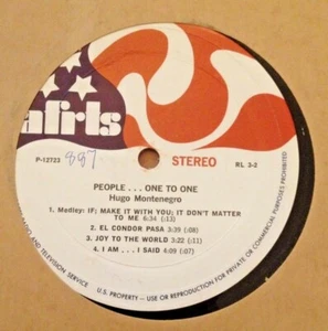 RADIO SHOW: AFN RL3-2 HUGO MONTENEGRO "PEOPLE ONE TO ONE" & "THIS IS BROADWAY" - Picture 1 of 2