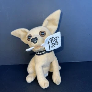 Yo Quiero Taco Bell Chihuahua Free Sign Dog Plush VTG Applause Stuffed NO SOUND! - Picture 1 of 5