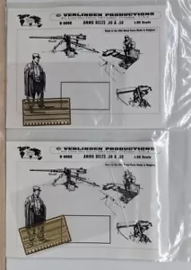 Verlinden 1/35 .30 & .50 Caliber Ammo Belts (X2) Figure Diorama Accessory N0060 - Picture 1 of 3