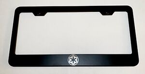 Laser Engraved Etched Star Wars Stainless License Plate Holder Frame