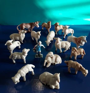 Lotto 17 statue Presepe, Animali, made in Italy, altezza 4 cm e 5 cm, plastica. - Foto 1 di 7