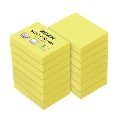 14 Blöcke Haftnotizen gelb kleine Klebezettel 51 x 38 mm Sticky Notes 100 Bla... - Bild 1 von 4