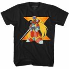 Mega Man Big Zero Black Adult T-Shirt