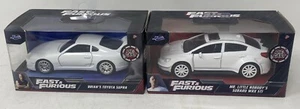 Lot Of 2 JADA DieCast  Brian's Toyota Supra 1:32 & Mr Nobody’s WRX Fast&Furious - Picture 1 of 4
