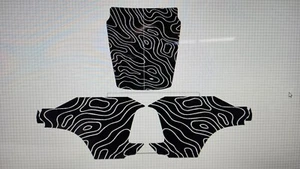 COMPATIBLE WITH DODGE RAM TOPOGRAPHICAL HOOD & BED GRAPHICS PACKAGE DEAL - Picture 1 of 1