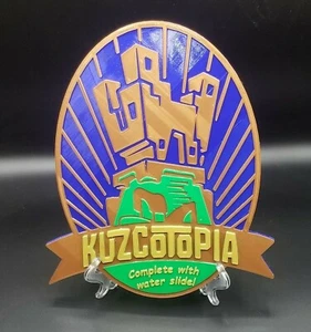 Kuzcotopia komplett mit Wasserrutsche inspiriert Schild / Plakette - (neue Rille) - Bild 1 von 8