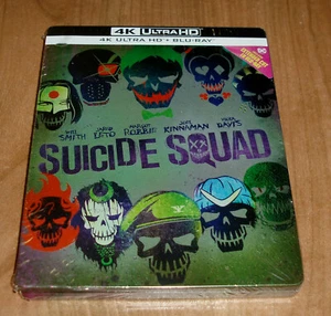 Suicide Squad Steelbook 4K UHD + Blu-Ray New Extended - Picture 1 of 3