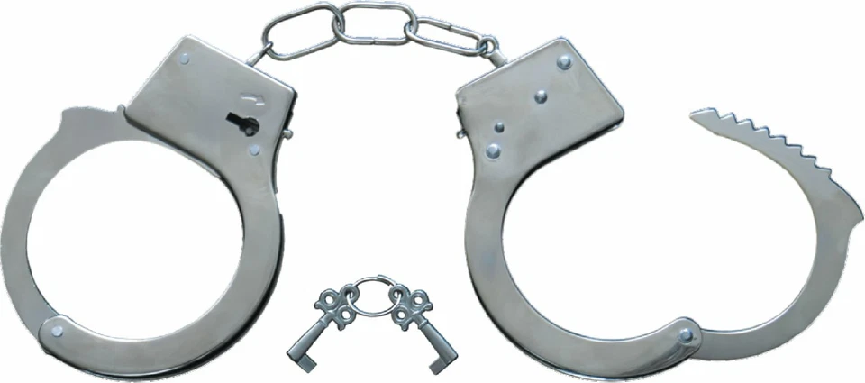 Toy Handcuffs For Kids - Police Costume Accessory By Dress Up America - Image 1 of 1