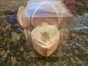 Hand Sculpted 22KT Gold Glass Bear "Always in my Heart" #94 - Picture 1 of 4