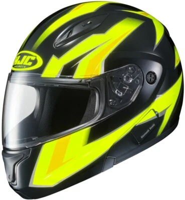 HJC CL-MAX 2 Helmet Modular Motorcycle Gloss Black/Yellow XSmall XS -Was $159.99 - Image 1 of 3