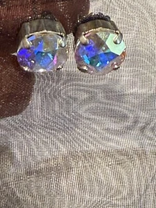 SABIKA Iridescent Stud Earrings sparkly and cool! - Picture 1 of 5