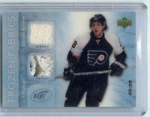  2007-08 Upper Deck Ice Frozen Fabrics Patches #FF-DB Daniel Briere 3/25