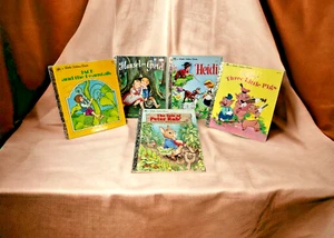 Little Golden Books Classic Stories Lot of 5 Hansel & Gretel Heidi - Bild 1 von 21