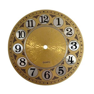 Dial Face 7inch Aluminium Dial Face Arabic Numeral Diameters 180mm Gold - Picture 1 of 12