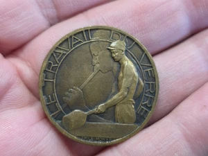1937 Paris Exposition of Arts & Technology Emile Monier Bronze Medallion / Coin - Picture 1 of 7