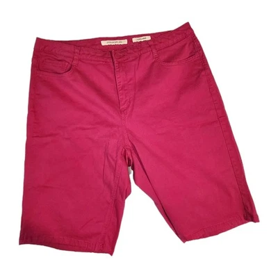 Jones New York Talla 18W LEXINGTON Chino PANTALONES CORTOS Rosa Fucsia Elástico  Foto 1 de 4