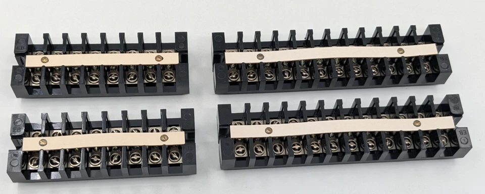 GENERAL ELECTRIC 183B4226 TERMINAL BLOCKS 8 PORT (Two) 12 PORT (Two) NIB - Image 1 of 4