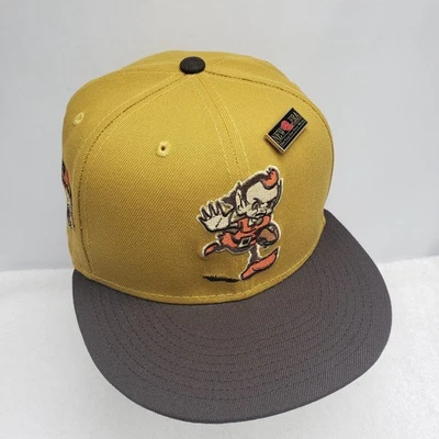 New Era Cleveland Browns NFL Brushed Bronze 59FIFTY Fitted Hat W/pin Size 7 1/4 - Image 1 of 4
