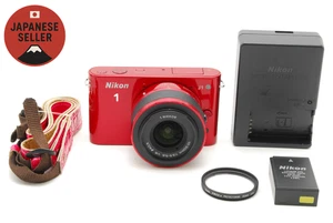 [MINT] Nikon 1 J1 10.1MP Digital Camera Red VR 10-30mm Lens w/Strap From Japan - Picture 1 of 9