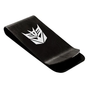 Transformers Decepticon Engraved Money Clips, Stainless Steel Clip of Money - Picture 1 of 4