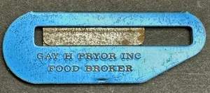 Corredor de alimentos Gay H Pryor publicidad antigua Handi Kutter comestibles premio premium - Imagen 1 de 3