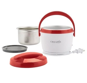 Crock Pot Lunch Crock Red Portable Food Desktop Warmer New In Box - Picture 1 of 9