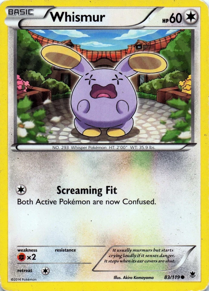 Whismur 83/119 XY - Phantom Forces Common - LP - Image 1 of 2