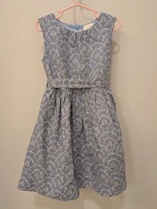 Mini Boden Wildflower Daisy Girl's Dress Size 5-6T Light Blue Summer Flowers - Picture 1 of 6