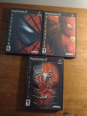 JUEGOS PLAYSTATION 2 PS2: SPIDER-MAN 1 2 Y 3 CIB EX/NM Foto 1 de 4