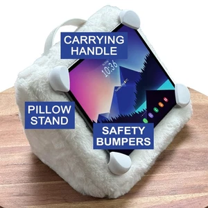 Acogedor soporte de almohada para iPad y soporte para tableta para familia y niños, suave... - Imagen 1 de 7