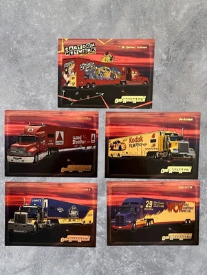 1996 Maxx Odyssey On The Road Again OTRA1-5 5-Card Set NASCAR Transporters - Image 1 of 2