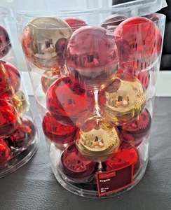 Weihnachtskugel  Rot und Goldene großes Sortiment - Bild 1 von 9