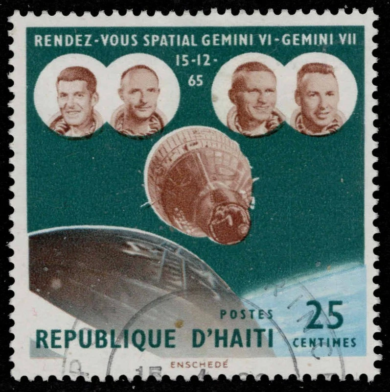HAITI 546 - Gemini Space Rendezvous "Astronauts" (pc34948) - Image 1 of 1