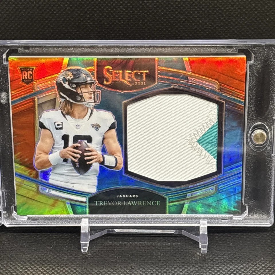 2021 Panini Select Trevor Lawrence Tie Dye RC Patch /25 Jersey Number! Jaguars - Image 1 of 2