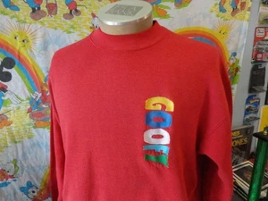 Vintage 90's Disney Goofy Red Mickey Mouse & Co Crewneck Sweatshirt L - Bild 1 von 3