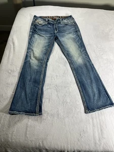 Rock Revival Ferry Easy Bootcut Jeans – Size 32 Distressed - Picture 1 of 22