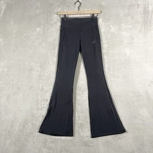 Adidas Girls Vented Flare Leg Pant Black Large Size 14 - Picture 1 of 11