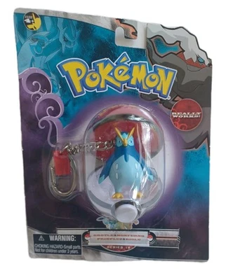 Pokemon Keychain Pokeball Prinplup 2008 Sealed Rare Series 18 Really Works NEW - Image 1 of 4