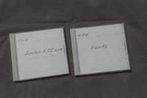 -1- Macintosh 6.05 System operacyjny CD i -1- Fonts CD. 1995 era - Zdjęcie 1 z 3