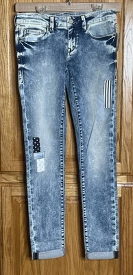 NUEVO Jeans Mavi para mujer 27/33 lavado ácido Serena tiro bajo súper ajustado preparación hipster Foto 1 de 4