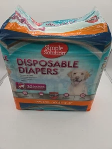 Disposable Dog Diapers for Female Dogs, True Fit, Absorbent 18-27 Inch, 30 Ct LG - Picture 1 of 8