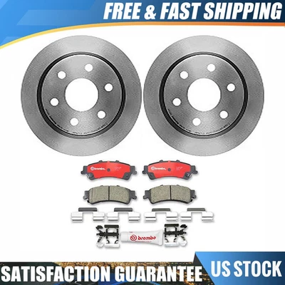 Kit de rotores de freno traseros Brembo y pastillas de freno de cerámica para GMC Sierra 1500 1999 2000 Foto 1 de 4