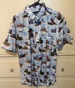 Camisa RSVLTS Power Rangers KunuFlex para hombre manga corta con botones - talla L - Imagen 1 de 3
