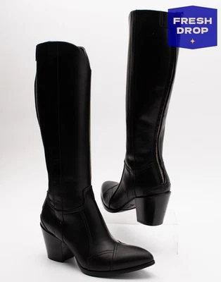 RRP€755 ROCCO P. Leather Knee High Boots US8.5 UK5.5 EU38.5 HANDMADE in Italy - Image 1 of 4
