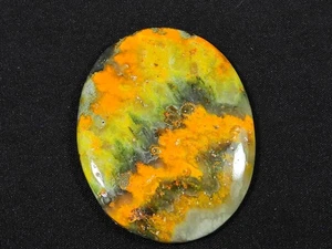 54Cts. Natural Bemble Bee Jasper Oval Vintage Jewelry Gemstone 33X44X04 MM - Picture 1 of 8