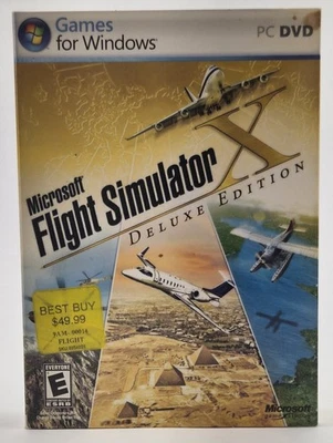Microsoft Flight Simulator X Deluxe Edition PC DVD Windows Complete 2006 - Image 1 of 4